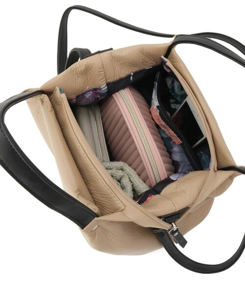 SunaUna / スーナウーナ トートバッグ | 【2WAY/オリジナルプリント裏使用】タックトートバック | 詳細7