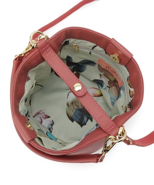 SunaUna / スーナウーナ ショルダーバッグ | 【2WAY／オリジナルプリント裏使用】牛革ワンショルダーバック | 詳細10