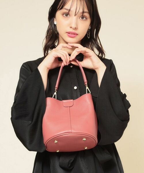 SunaUna / スーナウーナ ショルダーバッグ | 【2WAY／オリジナルプリント裏使用】牛革ワンショルダーバック | 詳細12