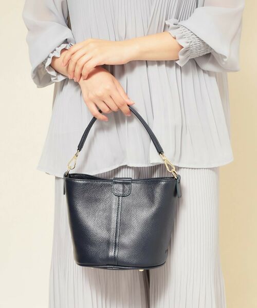 SunaUna / スーナウーナ ショルダーバッグ | 【2WAY／オリジナルプリント裏使用】牛革ワンショルダーバック | 詳細14