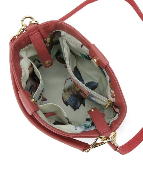 SunaUna / スーナウーナ ショルダーバッグ | 【2WAY／オリジナルプリント裏使用】牛革ワンショルダーバック | 詳細5