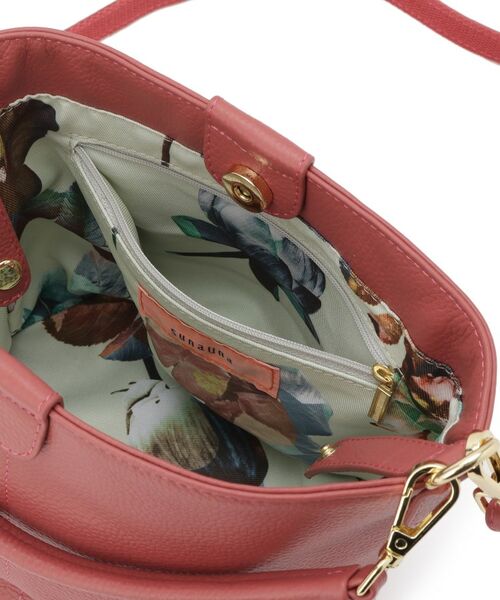 SunaUna / スーナウーナ ショルダーバッグ | 【2WAY／オリジナルプリント裏使用】牛革ワンショルダーバック | 詳細8