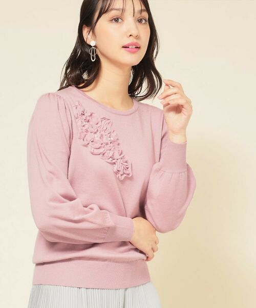 SunaUna / スーナウーナ ニット・セーター | 【SS~Lサイズ展開/チュール刺繍】クラフトニット | 詳細12