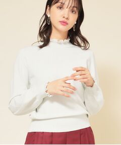 SunaUna / スーナウーナ ニット・セーター | 【SS～Lサイズ展開／6色展開】パール調ニット