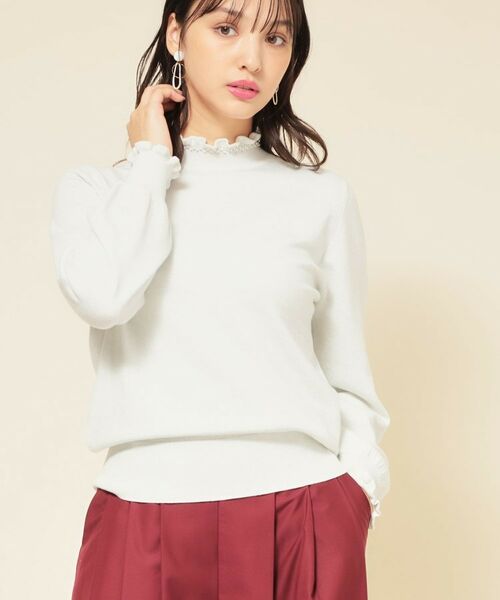 SunaUna / スーナウーナ ニット・セーター | 【SS～Lサイズ展開／6色展開】パール調ニット | 詳細10