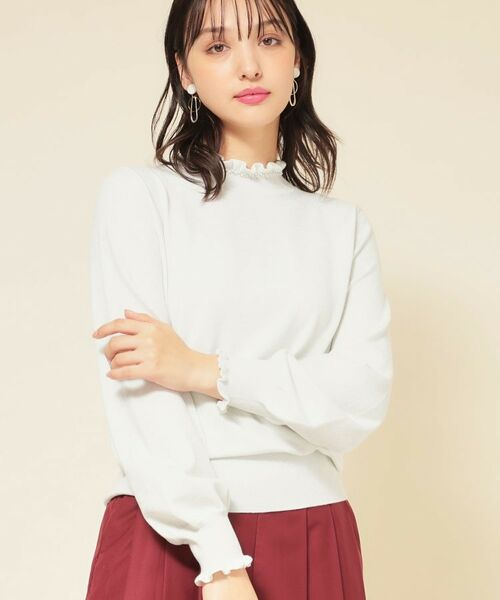 SunaUna / スーナウーナ ニット・セーター | 【SS～Lサイズ展開／6色展開】パール調ニット | 詳細11