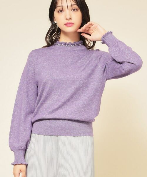 SunaUna / スーナウーナ ニット・セーター | 【SS～Lサイズ展開／6色展開】パール調ニット | 詳細21