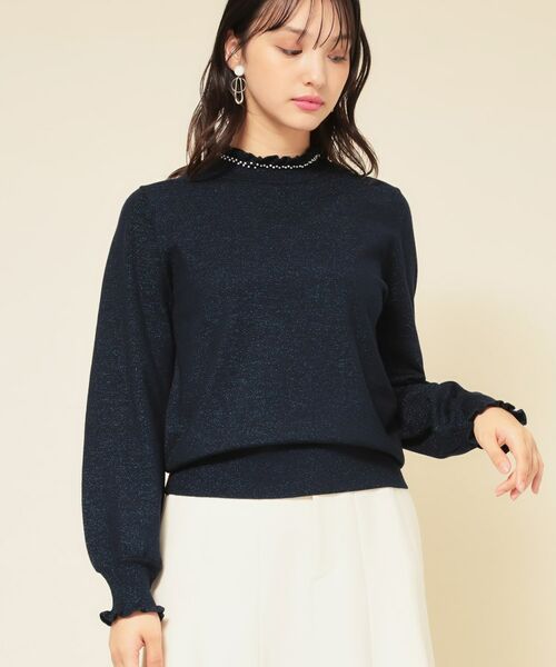 SunaUna / スーナウーナ ニット・セーター | 【SS～Lサイズ展開／6色展開】パール調ニット | 詳細23