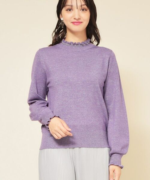 SunaUna / スーナウーナ ニット・セーター | 【SS～Lサイズ展開／6色展開】パール調ニット | 詳細26