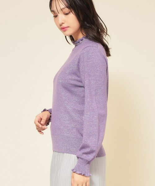 SunaUna / スーナウーナ ニット・セーター | 【SS～Lサイズ展開／6色展開】パール調ニット | 詳細27