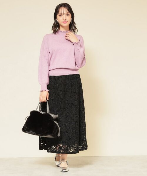 SunaUna / スーナウーナ ニット・セーター | 【SS～Lサイズ展開／6色展開】パール調ニット | 詳細5