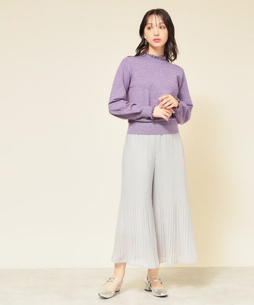 SunaUna / スーナウーナ ニット・セーター | 【SS～Lサイズ展開／6色展開】パール調ニット | 詳細7