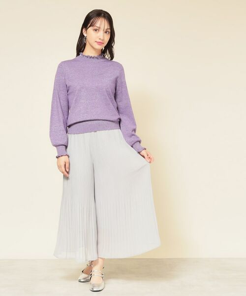 SunaUna / スーナウーナ ニット・セーター | 【SS～Lサイズ展開／6色展開】パール調ニット | 詳細8