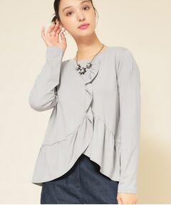 SunaUna / スーナウーナ カットソー | 【フリルペプラム】チュニックカットソー