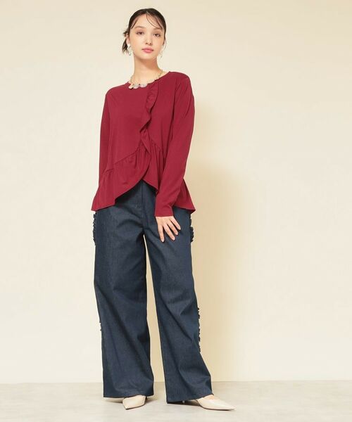 SunaUna / スーナウーナ カットソー | 【フリルペプラム】チュニックカットソー | 詳細11