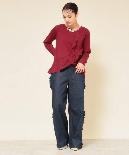 SunaUna / スーナウーナ カットソー | 【フリルペプラム】チュニックカットソー | 詳細12