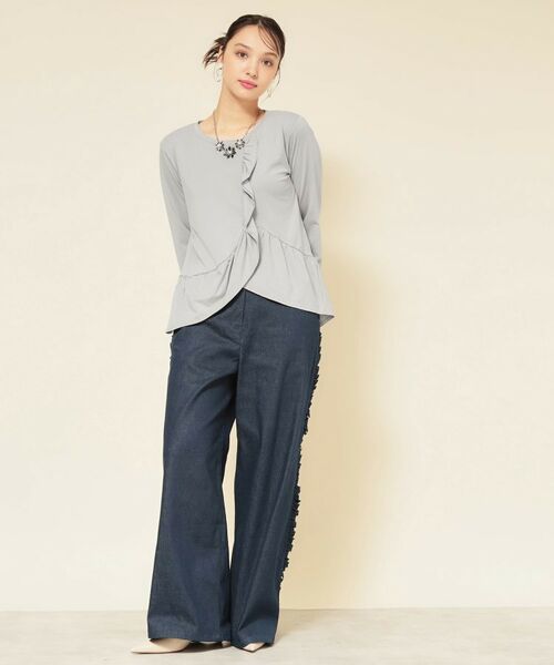 SunaUna / スーナウーナ カットソー | 【フリルペプラム】チュニックカットソー | 詳細3