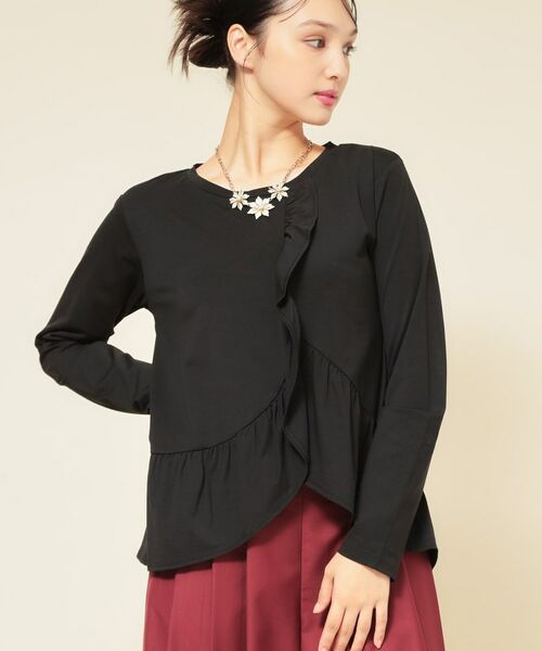 SunaUna / スーナウーナ カットソー | 【フリルペプラム】チュニックカットソー | 詳細6