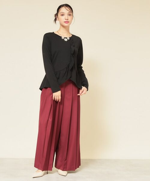 SunaUna / スーナウーナ カットソー | 【フリルペプラム】チュニックカットソー | 詳細7