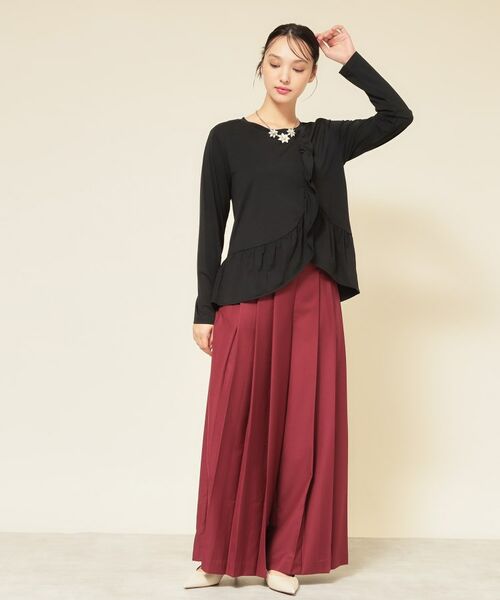 SunaUna / スーナウーナ カットソー | 【フリルペプラム】チュニックカットソー | 詳細8