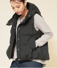 SunaUna / スーナウーナ ダウンジャケット・ベスト | 【フード付き／2色展開】ダウンベスト