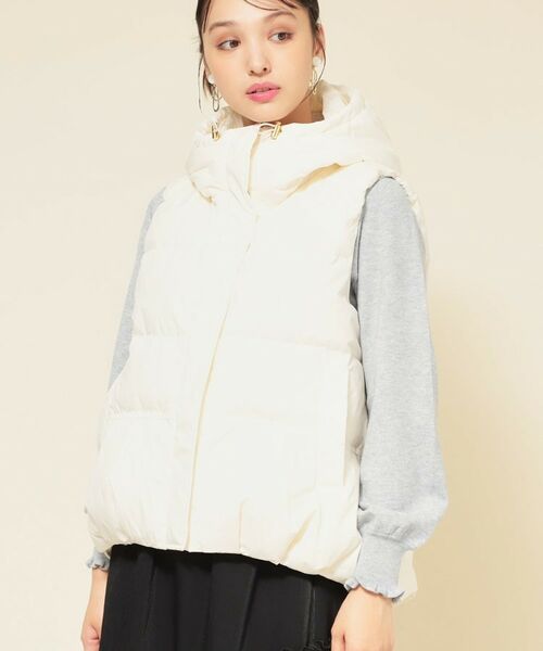 SunaUna / スーナウーナ ダウンジャケット・ベスト | 【フード付き／2色展開】ダウンベスト | 詳細10