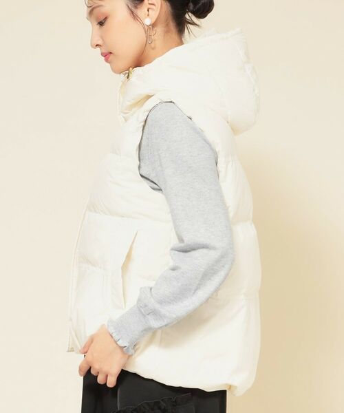 SunaUna / スーナウーナ ダウンジャケット・ベスト | 【フード付き／2色展開】ダウンベスト | 詳細11