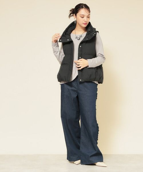 SunaUna / スーナウーナ ダウンジャケット・ベスト | 【フード付き／2色展開】ダウンベスト | 詳細5