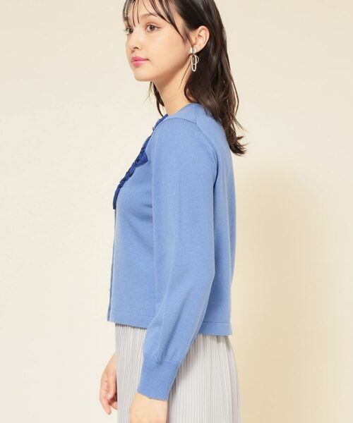 SunaUna / スーナウーナ カーディガン・ボレロ | 【SS～Lサイズ展開／チュール刺繍】クラフトニット | 詳細19