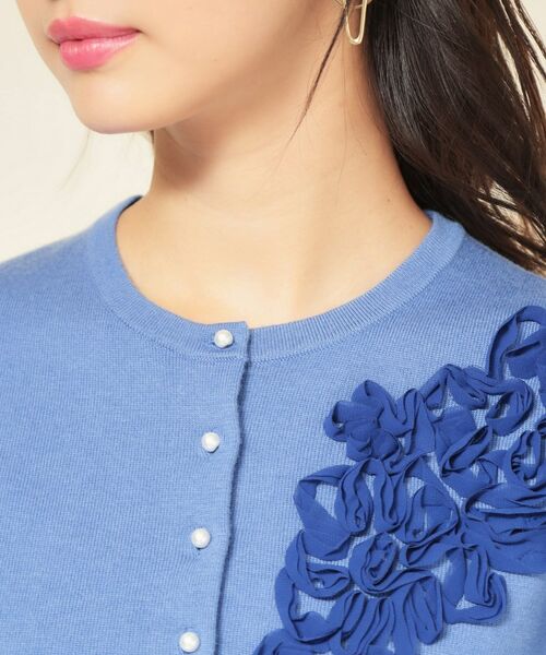 SunaUna / スーナウーナ カーディガン・ボレロ | 【SS～Lサイズ展開／チュール刺繍】クラフトニット | 詳細21