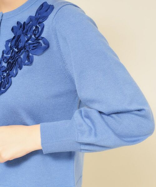 SunaUna / スーナウーナ カーディガン・ボレロ | 【SS～Lサイズ展開／チュール刺繍】クラフトニット | 詳細22