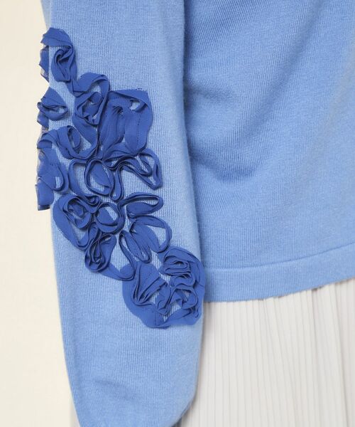 SunaUna / スーナウーナ カーディガン・ボレロ | 【SS～Lサイズ展開／チュール刺繍】クラフトニット | 詳細23