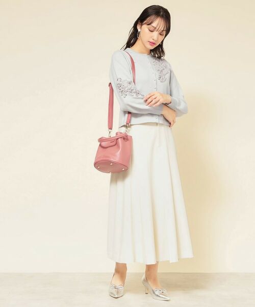 SunaUna / スーナウーナ カーディガン・ボレロ | 【SS～Lサイズ展開／チュール刺繍】クラフトニット | 詳細3