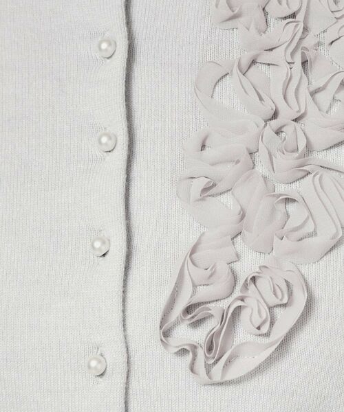 SunaUna / スーナウーナ カーディガン・ボレロ | 【SS～Lサイズ展開／チュール刺繍】クラフトニット | 詳細5