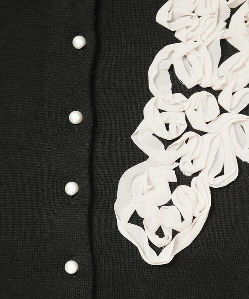 SunaUna / スーナウーナ カーディガン・ボレロ | 【SS～Lサイズ展開／チュール刺繍】クラフトニット | 詳細9