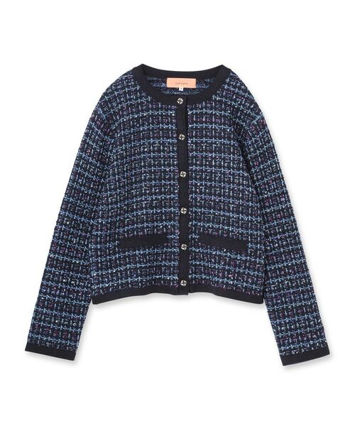 SunaUna / スーナウーナ カーディガン・ボレロ | 【配色／ミックス】ツイードカーディガン | 詳細1