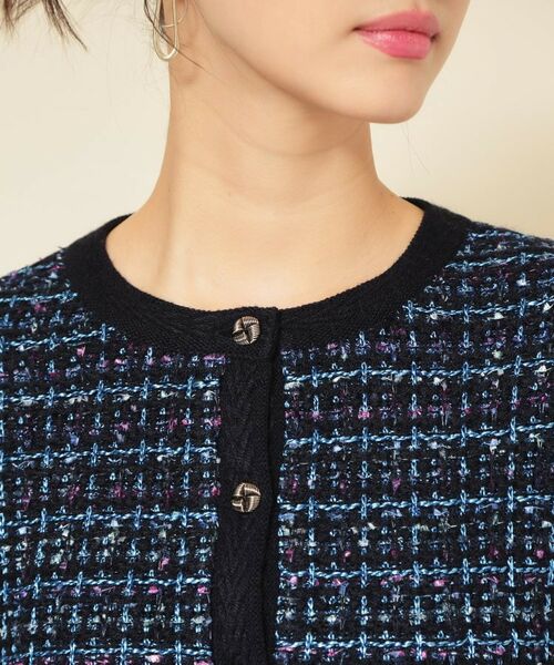 SunaUna / スーナウーナ カーディガン・ボレロ | 【配色／ミックス】ツイードカーディガン | 詳細12