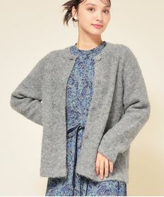 SunaUna / スーナウーナ カーディガン・ボレロ | 【ループヤーン／ふんわり】ミドル丈カーディガン