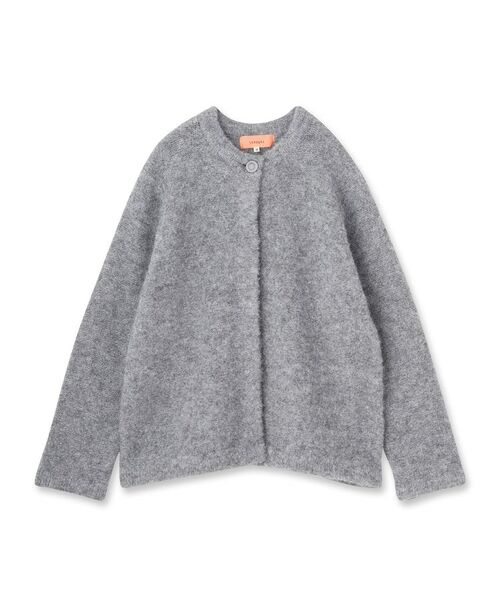 SunaUna / スーナウーナ カーディガン・ボレロ | 【ループヤーン／ふんわり】ミドル丈カーディガン | 詳細1