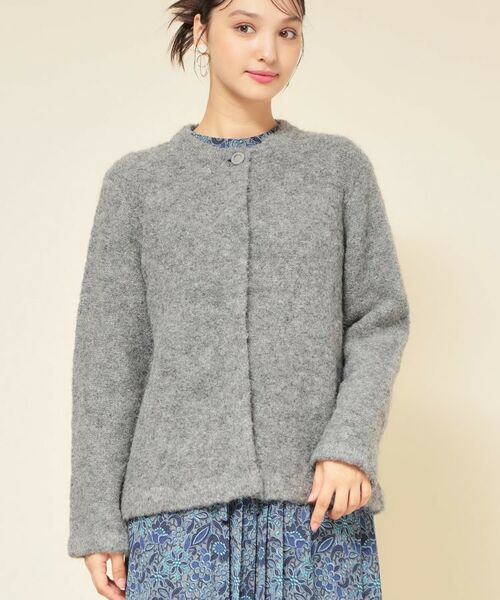 SunaUna / スーナウーナ カーディガン・ボレロ | 【ループヤーン／ふんわり】ミドル丈カーディガン | 詳細10