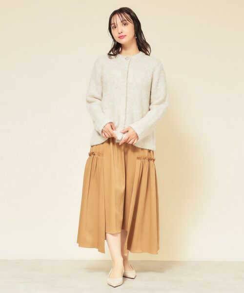 SunaUna / スーナウーナ カーディガン・ボレロ | 【ループヤーン／ふんわり】ミドル丈カーディガン | 詳細3