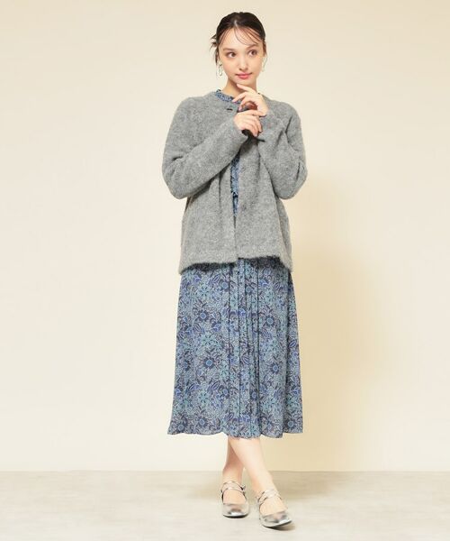 SunaUna / スーナウーナ カーディガン・ボレロ | 【ループヤーン／ふんわり】ミドル丈カーディガン | 詳細4