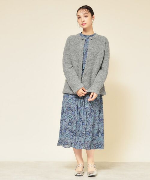 SunaUna / スーナウーナ カーディガン・ボレロ | 【ループヤーン／ふんわり】ミドル丈カーディガン | 詳細5