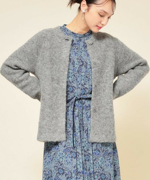 SunaUna / スーナウーナ カーディガン・ボレロ | 【ループヤーン／ふんわり】ミドル丈カーディガン | 詳細8