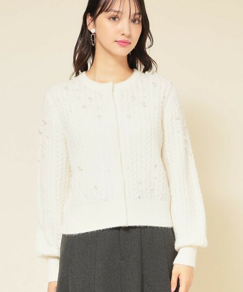 SunaUna / スーナウーナ カーディガン・ボレロ | 【COLLECTION LINE】パール調カーデ | 詳細10