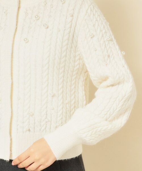 SunaUna / スーナウーナ カーディガン・ボレロ | 【COLLECTION LINE】パール調カーデ | 詳細15