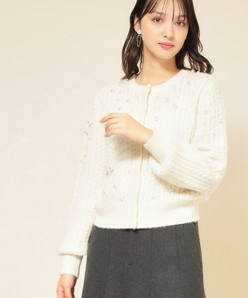 SunaUna / スーナウーナ カーディガン・ボレロ | 【COLLECTION LINE】パール調カーデ | 詳細2