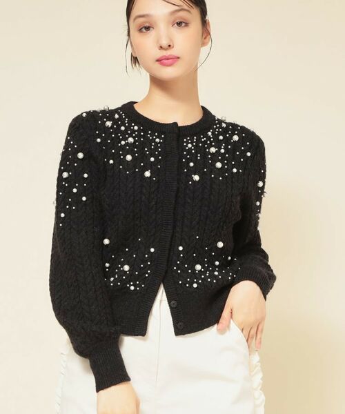 SunaUna / スーナウーナ カーディガン・ボレロ | 【COLLECTION LINE】パール調カーデ | 詳細6