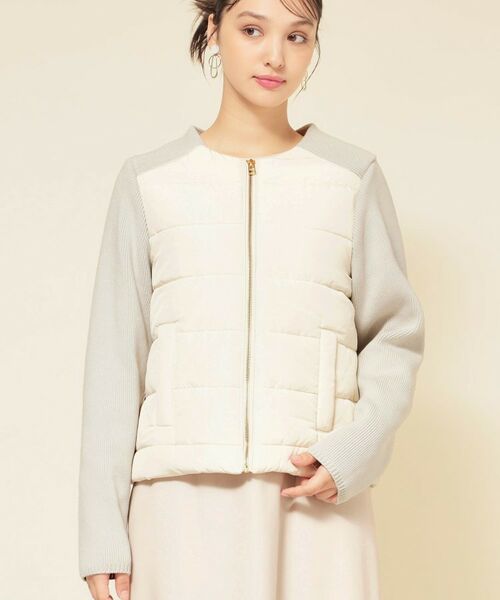 SunaUna / スーナウーナ ノーカラージャケット | 【中綿／キルト】ノーカラーブルゾン | 詳細10