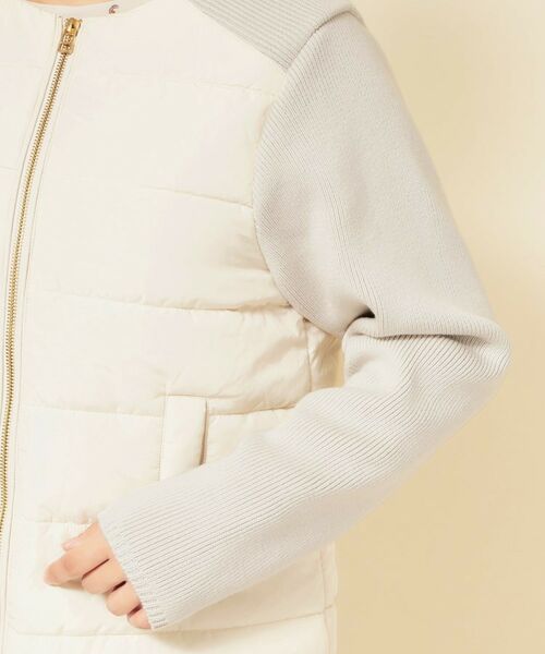 SunaUna / スーナウーナ ノーカラージャケット | 【中綿／キルト】ノーカラーブルゾン | 詳細14